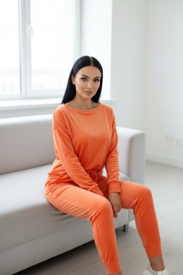 Welurowy komplet dresowy VITO I łososiowy I one size