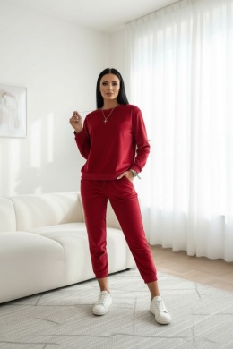 Welurowy komplet dresowy VITO polish edition I czerwonyI one size
