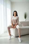 Welurowy komplet dresowy VITO - polish edition | beż I one size