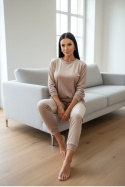 Welurowy komplet dresowy VITO - polish edition | beż I one size