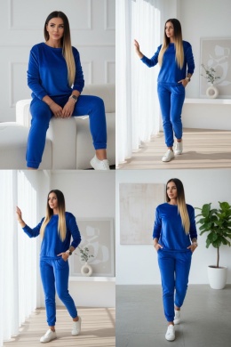 Welurowy komplet dresowy VITO - polish edition | chaber I one size