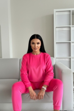 Welurowy komplet dresowy VITO - polish edition | neonowa barbie I one size