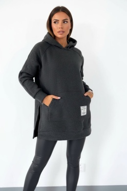 Gruba ocieplana bluza CABO | grafit | one size | polski produkt