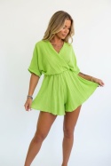Krótki kombinezon muślinowy NANA | mojito | one size