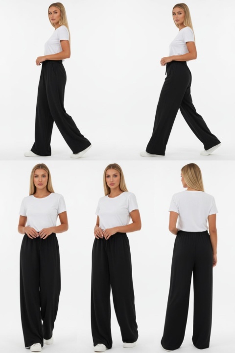 Spodnie typu palazzo DYLAN | czerń | one size