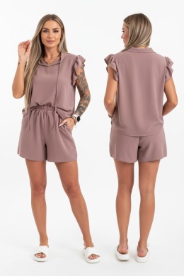Krótki komplet COCA | komplet letni | taupe | one size
