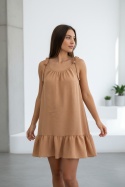 Sukienka oversize CANDY | camel | one size