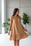 Sukienka oversize CANDY | camel | one size
