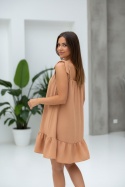 Sukienka oversize CANDY | camel | one size