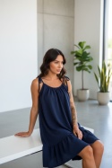 Sukienka oversize CANDY | granatowy | one size