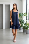 Sukienka oversize CANDY | granatowy | one size