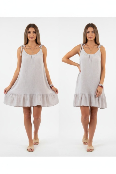 Sukienka oversize SANDY | SZARY | one size