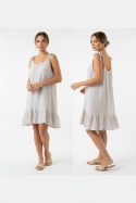 Sukienka oversize SANDY | SZARY | one size