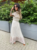 Letnia sukienka SLAVIC | ecru | one size