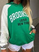 Bawełniana bluza NY BROOKLYN I zieleń | przejściowa | I one size
