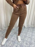 Komplet dresowy MIAMI | karmel | bluza, spodnie | S/M L/XL