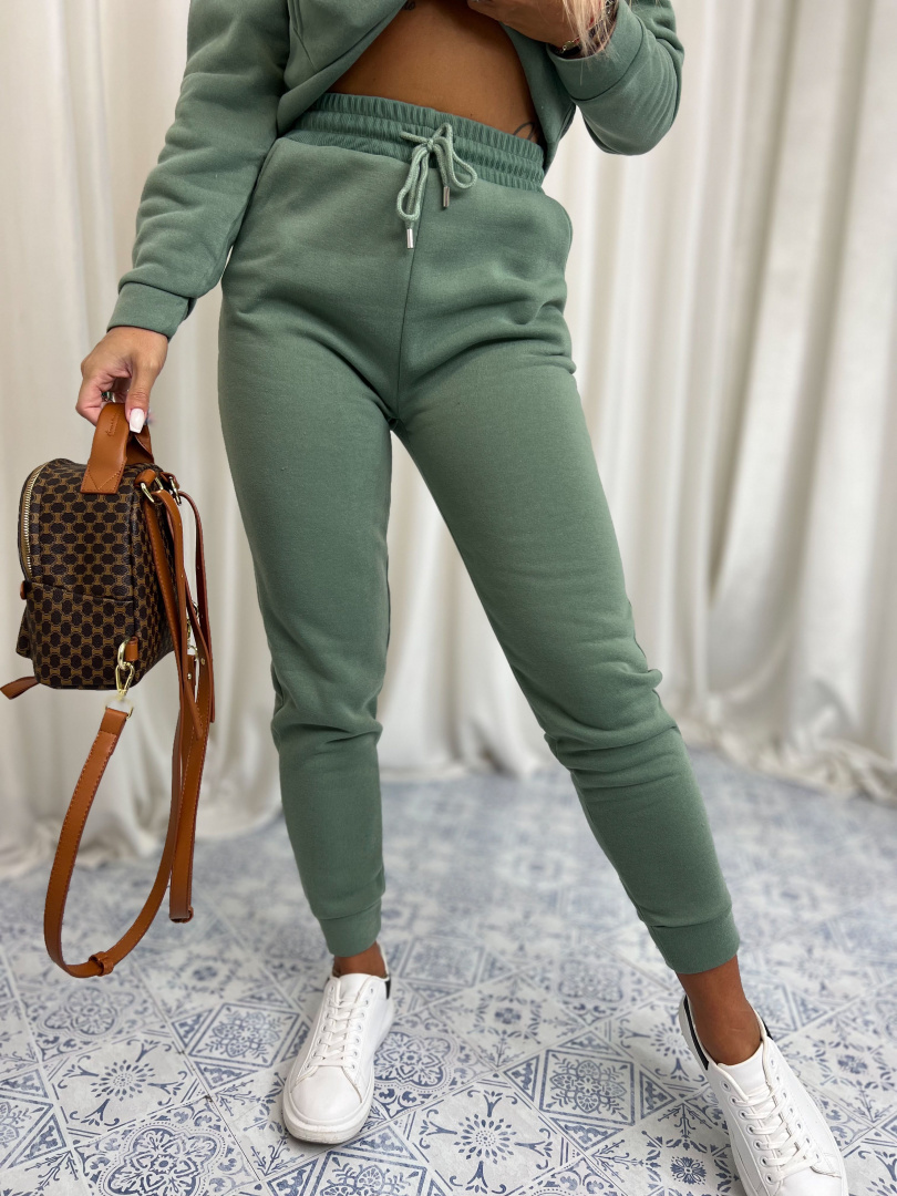 Komplet dresowy MIAMI | zieleń | bluza, spodnie | S/M L/XL