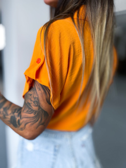 Letnia koszula z przewiązaniem VERONA | pomarańczowy | guziki | rozmiar uniwersalny
