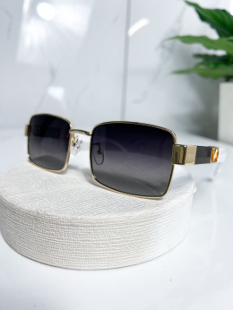 Okulary przeciwsłoneczne pilotki | VIVANT | black&gold I UV 400