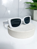 Okulary przeciwsłoneczne prostokątne | CARMELA | BIEL I UV 400