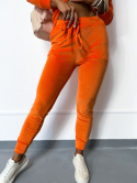 Welurowy komplet dresowy VITO I orange I one size