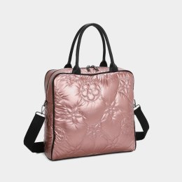 Ortalionowa shopperka SANDID | torebka do ręki | torebka na ramię | róż