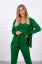 Komplet dzianinowy STANLEY | zielony | spodnie, kardigan, top