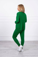 Komplet dzianinowy STANLEY | zielony | spodnie, kardigan, top