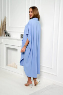 Sukienka midi MOLTO BENE oversize błękit