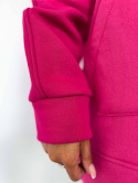 Długa rozpinana bluza LUCAS | fuksja | rozmiar oversize standard bawełna