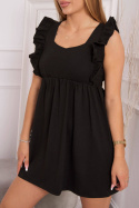 Sukienka z bawełny NADINE | czarny | one size