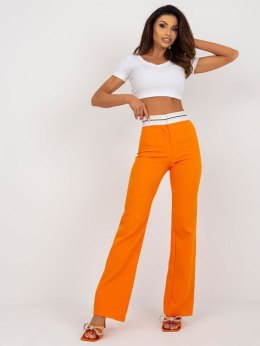 Materiałowe elastyczne spodnie HARVEY pomarańczowy
