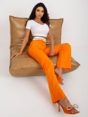 Materiałowe elastyczne spodnie HARVEY pomarańczowy
