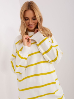 Dzianinowy sweter ROBIN oversize limonka