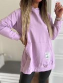 Bawełniana bluza CABO SOFT | lila | one size | polski produkt