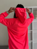 Bawełniana bluza CABO SOFT | różowy neon | one size | polski produkt