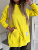 Bawełniana bluza CABO SOFT | żółty | one size | polski produkt