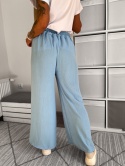 Spodnie typu palazzo DYLAN | błękit | one size