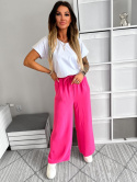 Spodnie typu palazzo DYLAN | róż barbie | one size