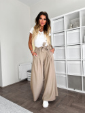 Spodnie typu palazzo LATIFA | sand beige | one size