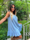 Sukienka oversize CANDY | błękit | one size