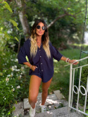 Oversize'owy komplet GIUSEPPE | wiosenno / letni | navy | rozmiar uniwersalny